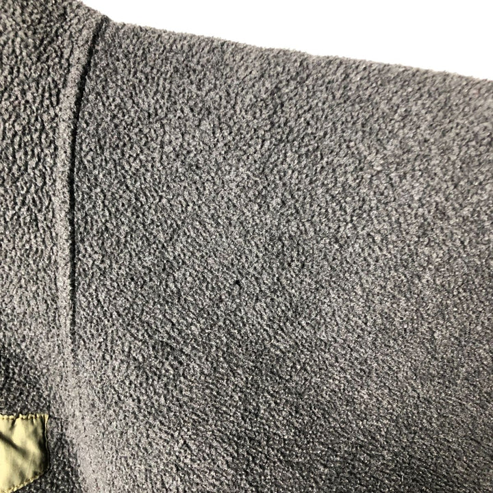 90s-00'S Patagonia Synchilla Half-Snap Fleece Pullover, Made in USA, Men's Size Small unclear gray type Vintage Second Hand
