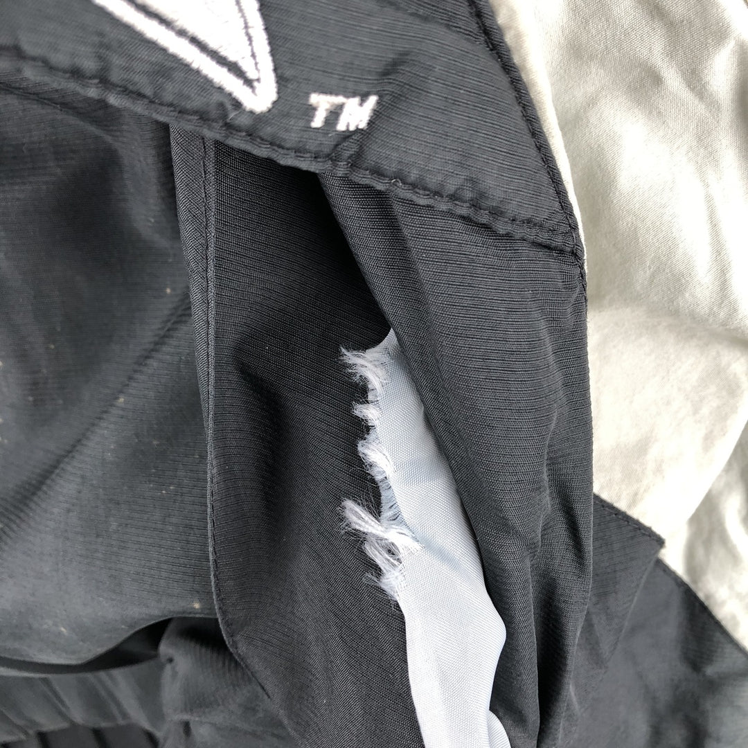 90'S Starter PRO LINE NFL Las Vegas Raiders Back Logo Padded Hoodie, Puffer Jacket, Anorak Polyurethane Coated Nylon black type Vintage Second Hand