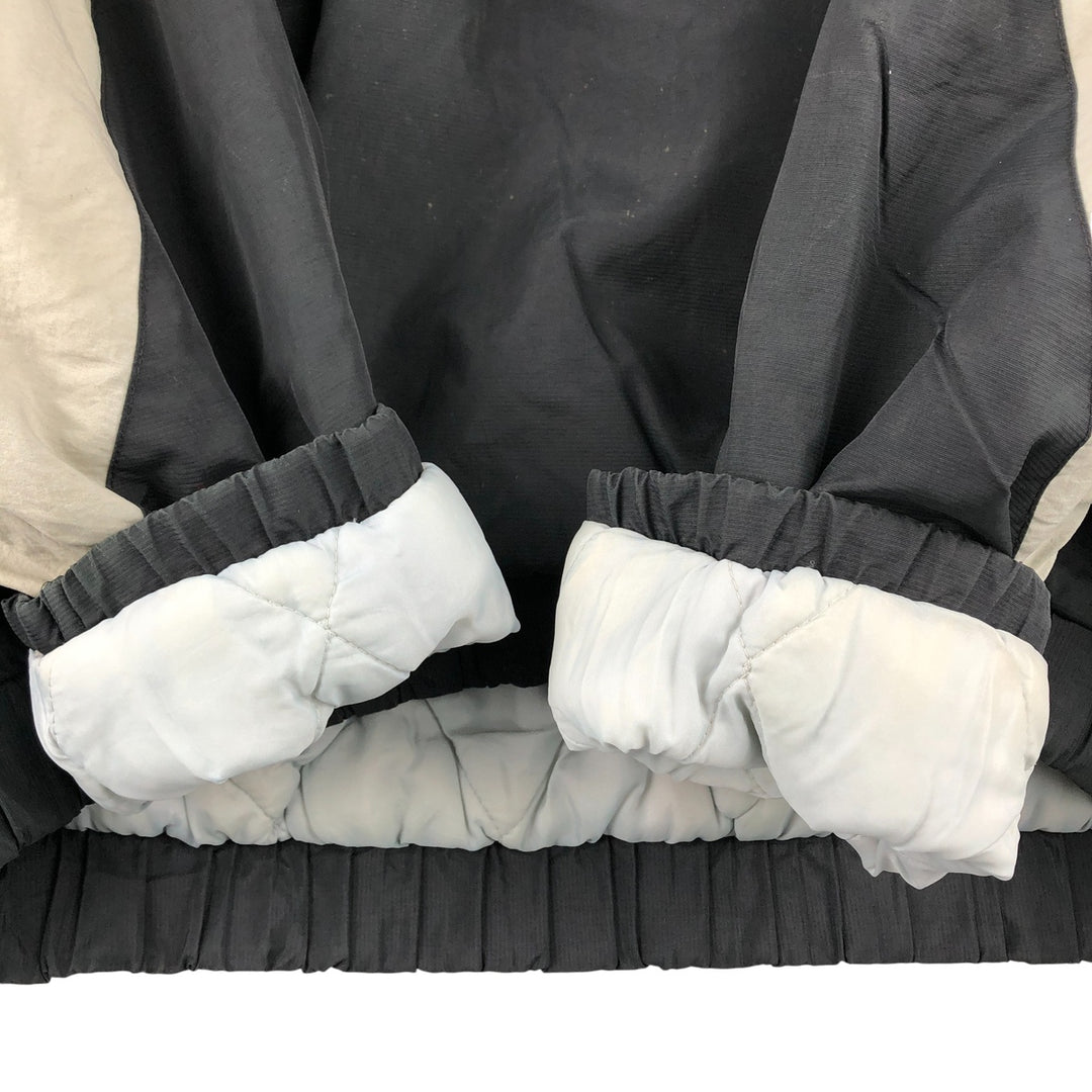 90'S Starter PRO LINE NFL Las Vegas Raiders Back Logo Padded Hoodie, Puffer Jacket, Anorak Polyurethane Coated Nylon black type Vintage Second Hand