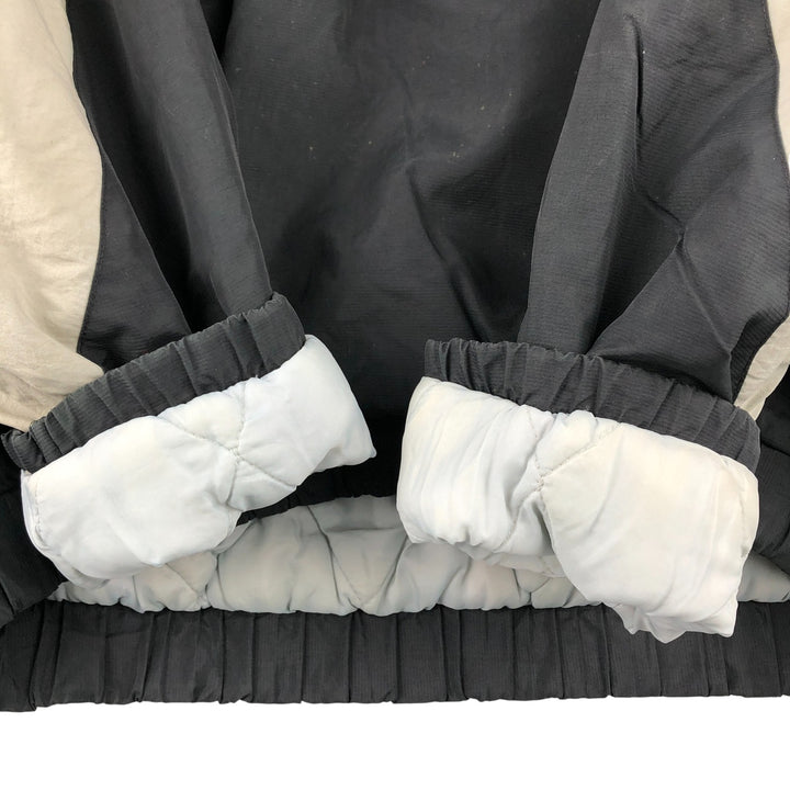 90'S Starter PRO LINE NFL Las Vegas Raiders Back Logo Padded Hoodie, Puffer Jacket, Anorak Polyurethane Coated Nylon black type Vintage Second Hand