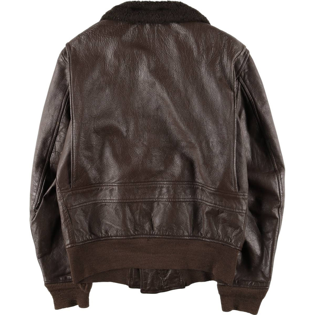 Vintage G-1 US Military Leather Flight Jacket, Men's Size Medium unclear brown type Vintage Second Hand