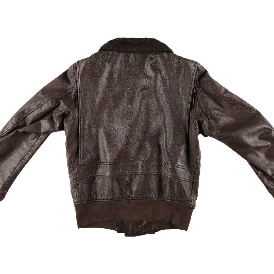 Vintage G-1 US Military Leather Flight Jacket, Men's Size Medium unclear brown type Vintage Second Hand