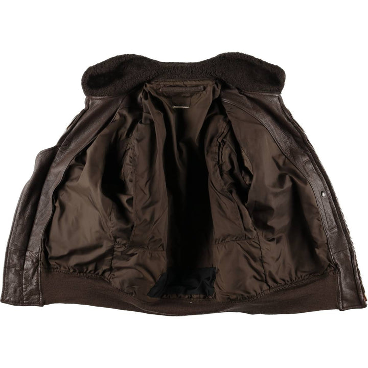 Vintage G-1 US Military Leather Flight Jacket, Men's Size Medium unclear brown type Vintage Second Hand