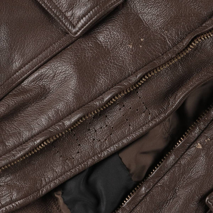 Vintage G-1 US Military Leather Flight Jacket, Men's Size Medium unclear brown type Vintage Second Hand