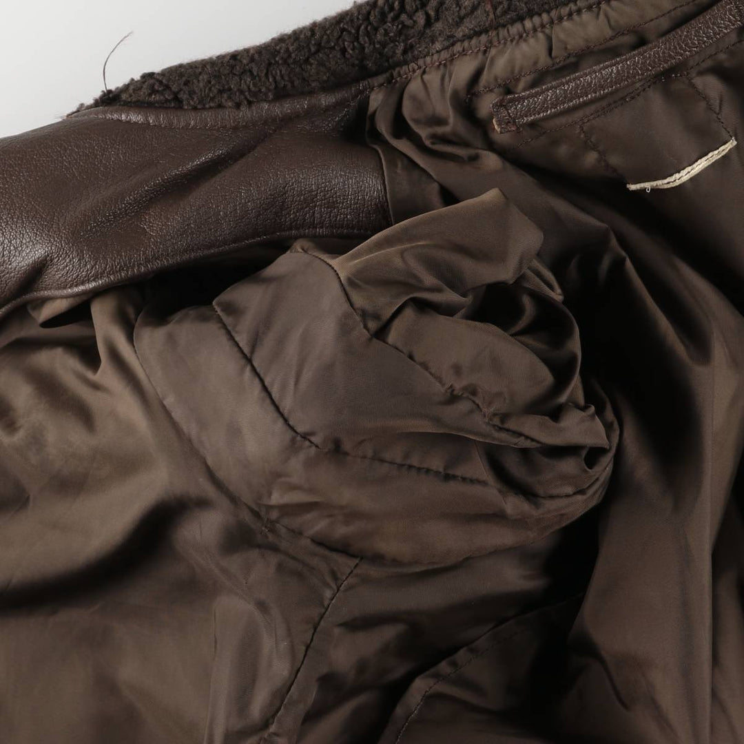 Vintage G-1 US Military Leather Flight Jacket, Men's Size Medium unclear brown type Vintage Second Hand