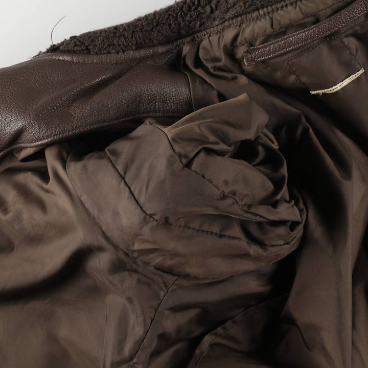 Vintage G-1 US Military Leather Flight Jacket, Men's Size Medium unclear brown type Vintage Second Hand