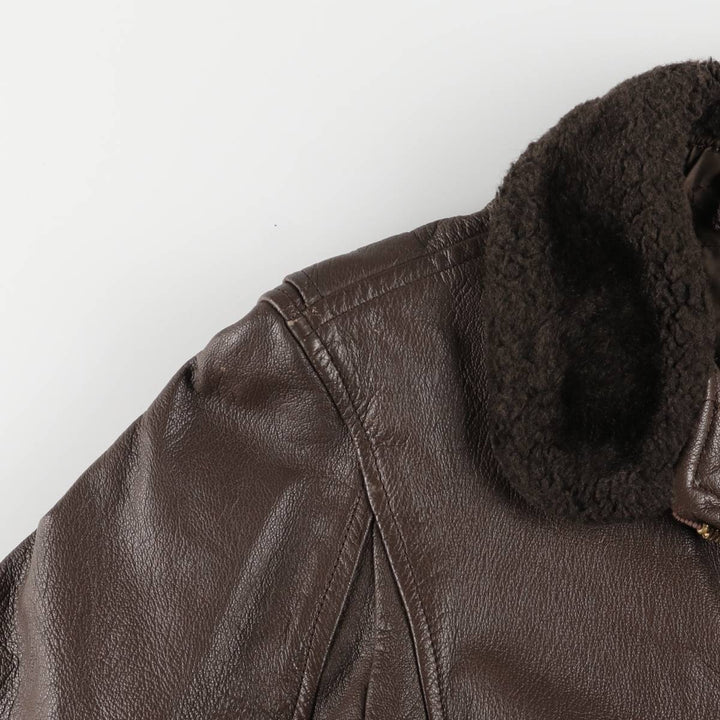 Vintage G-1 US Military Leather Flight Jacket, Men's Size Medium unclear brown type Vintage Second Hand