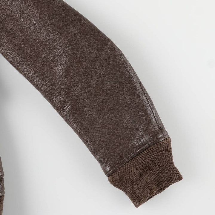 Vintage G-1 US Military Leather Flight Jacket, Men's Size Medium unclear brown type Vintage Second Hand