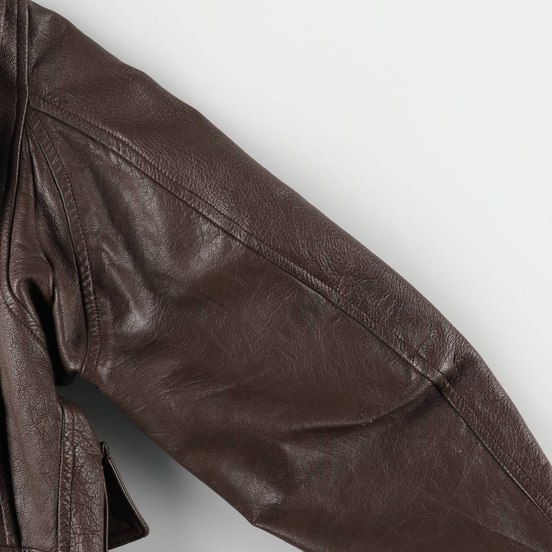Vintage G-1 US Military Leather Flight Jacket, Men's Size Medium unclear brown type Vintage Second Hand