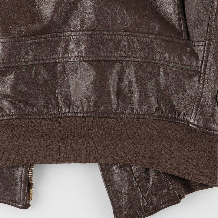 Vintage G-1 US Military Leather Flight Jacket, Men's Size Medium unclear brown type Vintage Second Hand