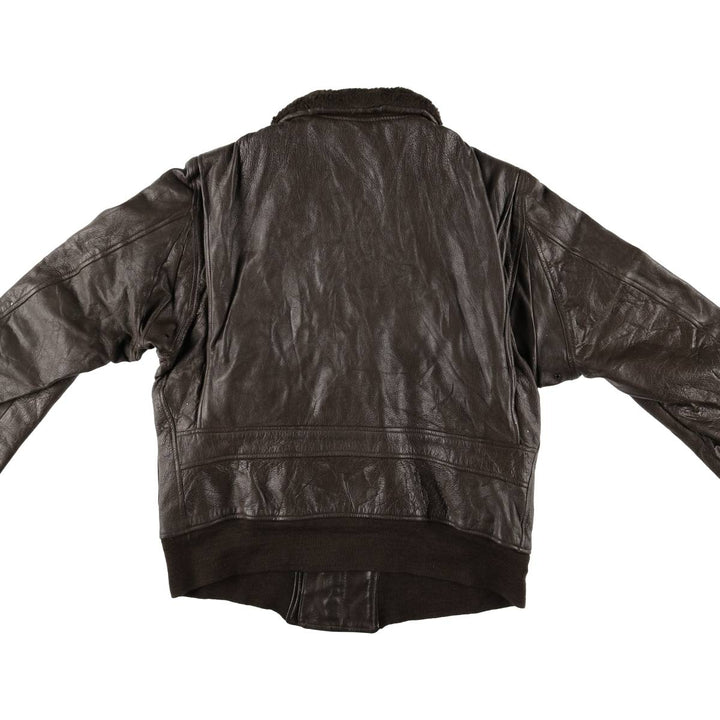 G-1 US Military Leather Flight Jacket, Men's Size Medium unclear brown type Vintage Second Hand