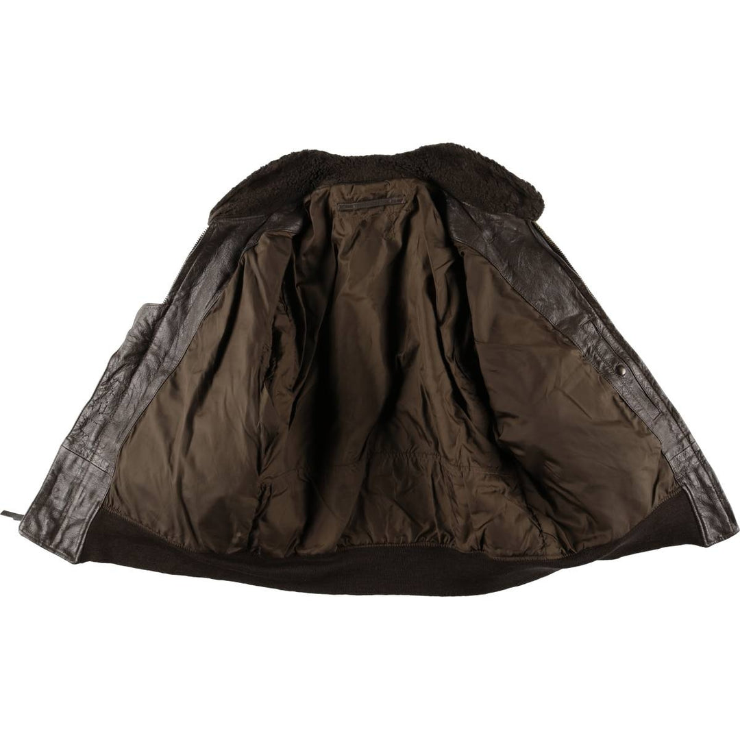 G-1 US Military Leather Flight Jacket, Men's Size Medium unclear brown type Vintage Second Hand