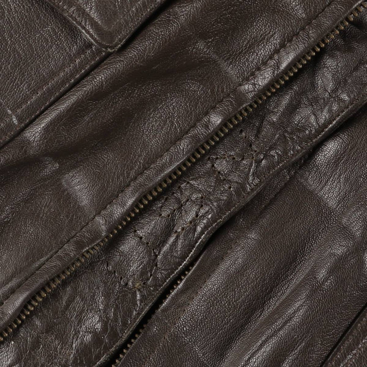 G-1 US Military Leather Flight Jacket, Men's Size Medium unclear brown type Vintage Second Hand