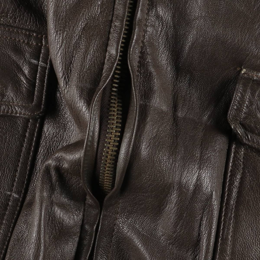 G-1 US Military Leather Flight Jacket, Men's Size Medium unclear brown type Vintage Second Hand