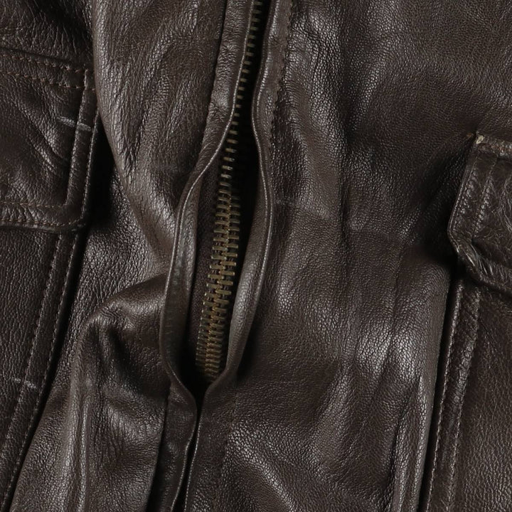 G-1 US Military Leather Flight Jacket, Men's Size Medium unclear brown type Vintage Second Hand