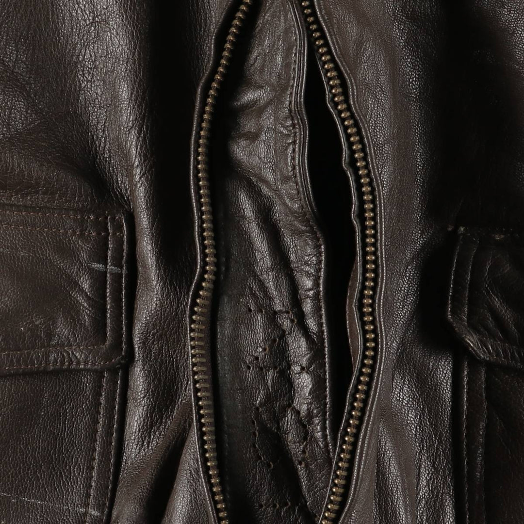 G-1 US Military Leather Flight Jacket, Men's Size Medium unclear brown type Vintage Second Hand