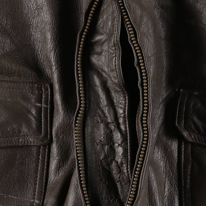 G-1 US Military Leather Flight Jacket, Men's Size Medium unclear brown type Vintage Second Hand