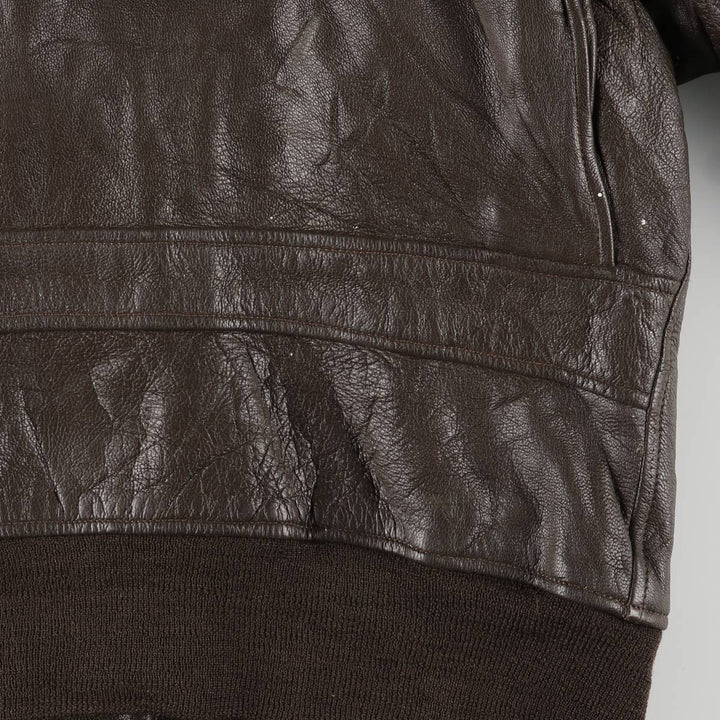 G-1 US Military Leather Flight Jacket, Men's Size Medium unclear brown type Vintage Second Hand