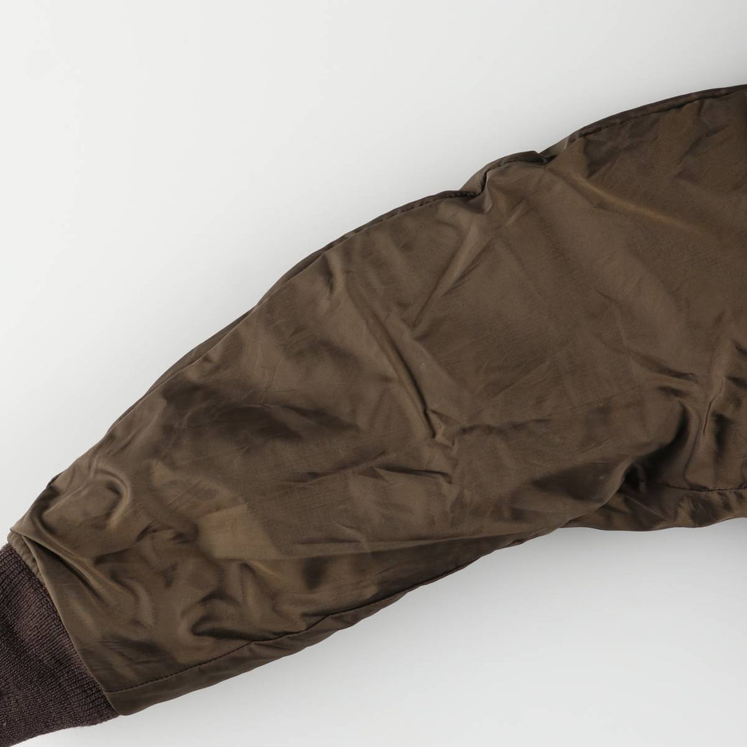 1970'S US Military G-1 Leather Flight Jacket, Made in USA, Size 42, Men's Medium, Vintage unclear brown type Vintage Second Hand