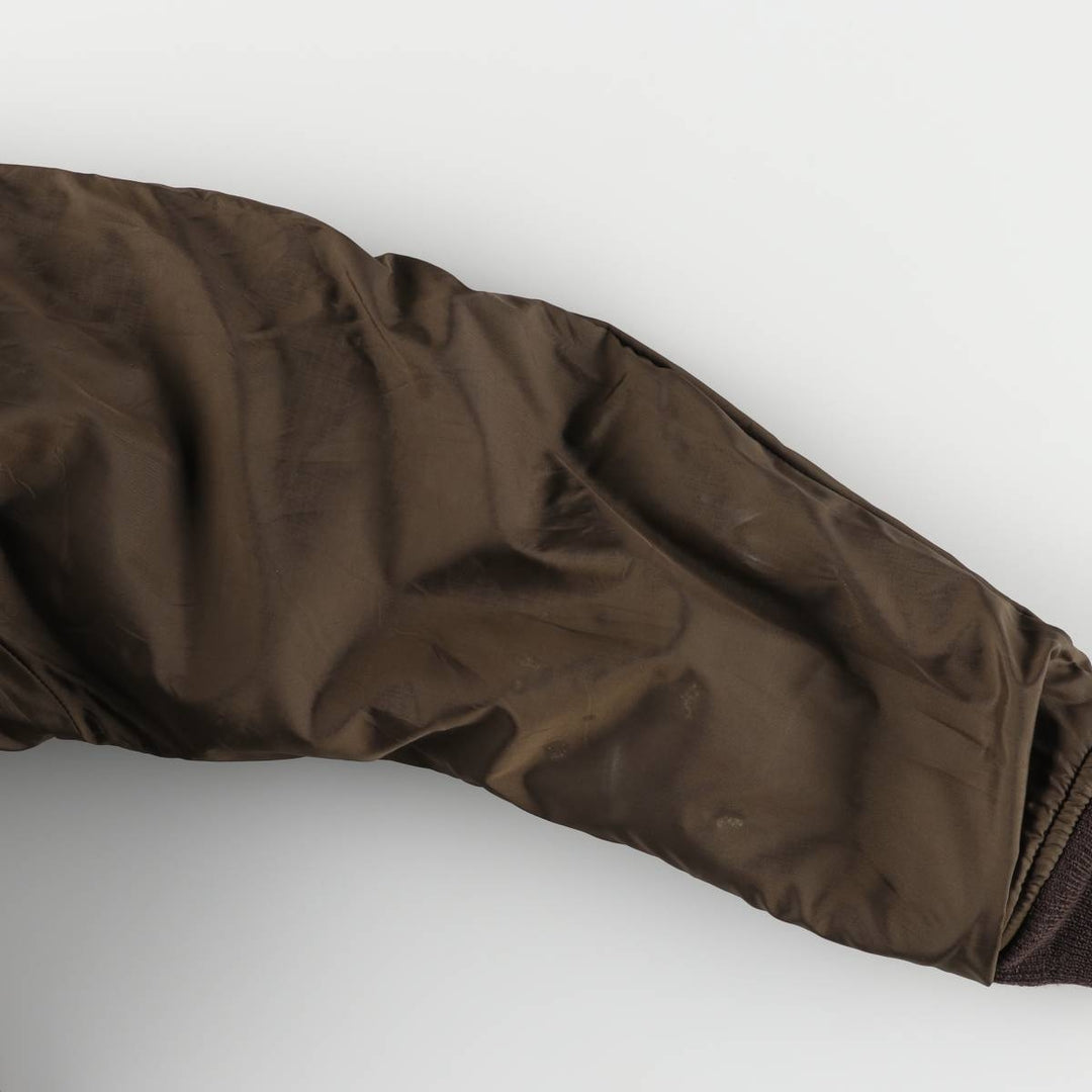 1970'S US Military G-1 Leather Flight Jacket, Made in USA, Size 42, Men's Medium, Vintage unclear brown type Vintage Second Hand