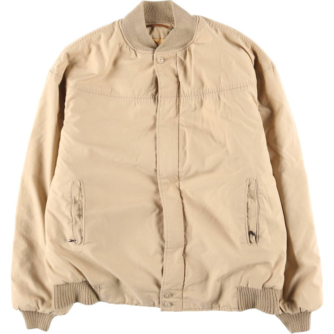 Vintage 70s-80'S Catalina Varsity Padded Derby Jacket with Cup Shoulder Straps, Made in the USA, Men's Size L unclear Beige type Vintage Second Hand