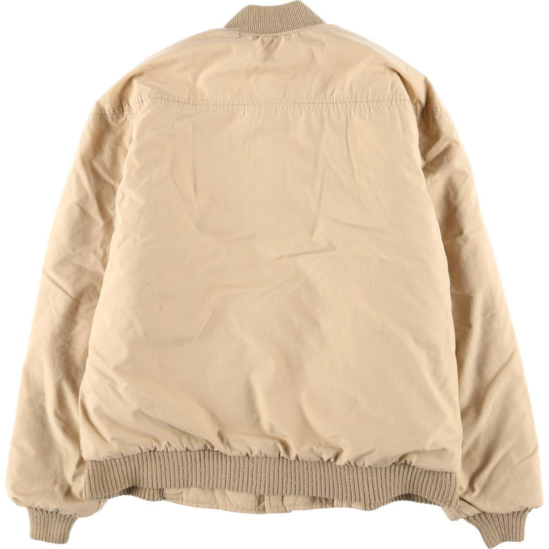 Vintage 70s-80'S Catalina Varsity Padded Derby Jacket with Cup Shoulder Straps, Made in the USA, Men's Size L unclear Beige type Vintage Second Hand