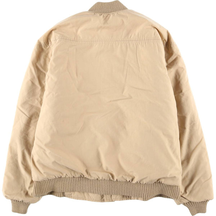 Vintage 70s-80'S Catalina Varsity Padded Derby Jacket with Cup Shoulder Straps, Made in the USA, Men's Size L unclear Beige type Vintage Second Hand