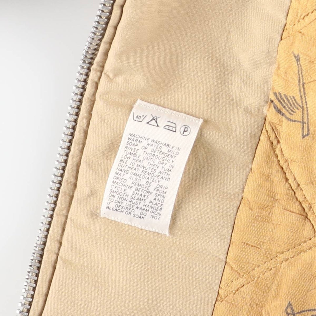 Vintage 70s-80'S Catalina Varsity Padded Derby Jacket with Cup Shoulder Straps, Made in the USA, Men's Size L unclear Beige type Vintage Second Hand