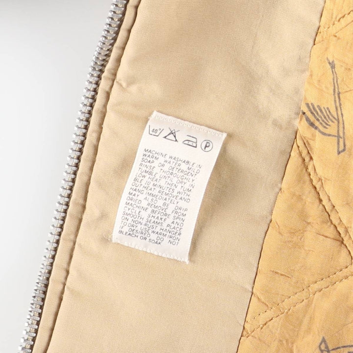 Vintage 70s-80'S Catalina Varsity Padded Derby Jacket with Cup Shoulder Straps, Made in the USA, Men's Size L unclear Beige type Vintage Second Hand