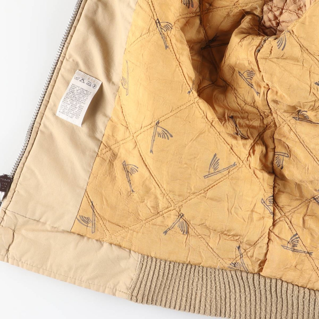 Vintage 70s-80'S Catalina Varsity Padded Derby Jacket with Cup Shoulder Straps, Made in the USA, Men's Size L unclear Beige type Vintage Second Hand