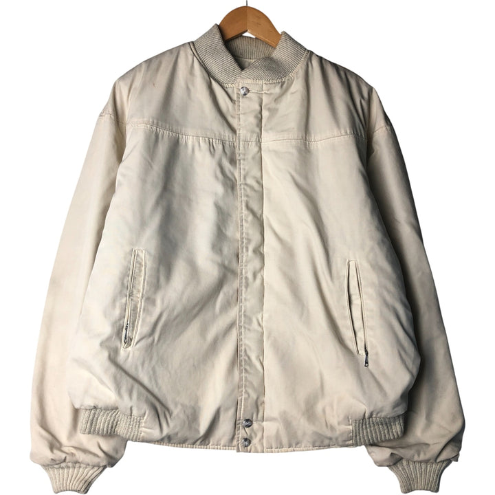 Vintage 70s-80'S Catalina Varsity Padded Derby Jacket with Cup Shoulder Strap, Men's Size XL unclear ivory Vintage Second Hand