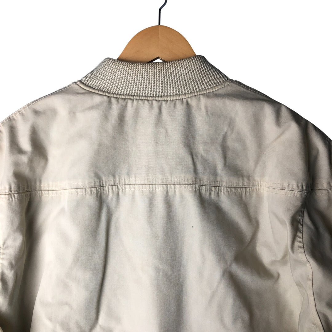 Vintage 70s-80'S Catalina Varsity Padded Derby Jacket with Cup Shoulder Strap, Men's Size XL unclear ivory Vintage Second Hand