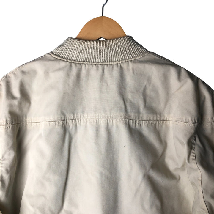 Vintage 70s-80'S Catalina Varsity Padded Derby Jacket with Cup Shoulder Strap, Men's Size XL unclear ivory Vintage Second Hand