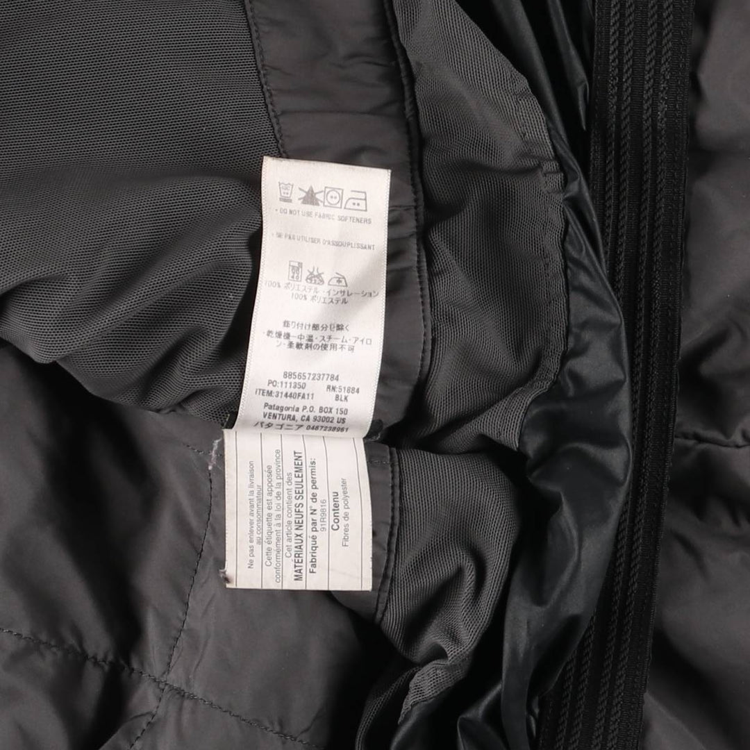 Patagonia Powder Ball Jacket 31440FA11, Gore-Tex, Hooded, Padded Ski Jacket, Men's Size L polyester black type Vintage Second Hand