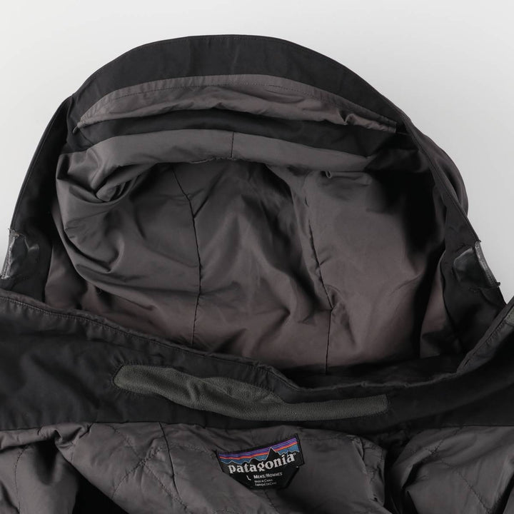 Patagonia Powder Ball Jacket 31440FA11, Gore-Tex, Hooded, Padded Ski Jacket, Men's Size L polyester black type Vintage Second Hand