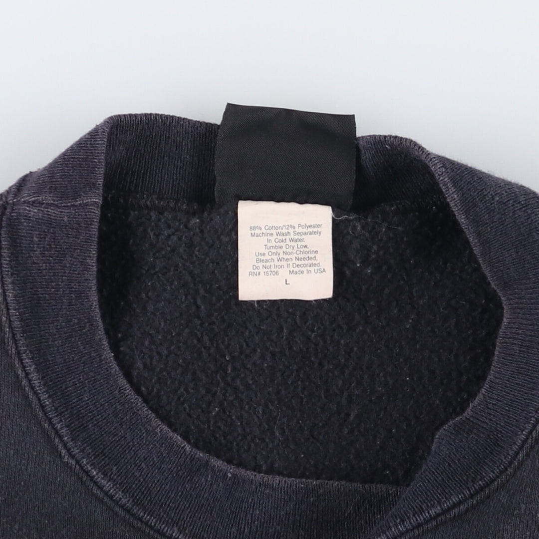 Vintage 1980'S Harley-Davidson floral and rose print sweatshirt, made in the USA, size L, women's. cotton black type Vintage Second Hand