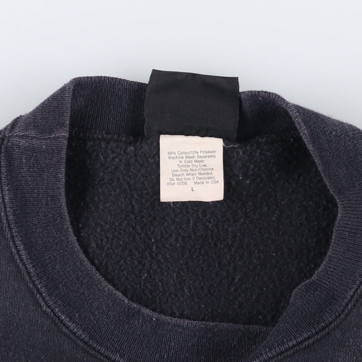 Vintage 1980'S Harley-Davidson floral and rose print sweatshirt, made in the USA, size L, women's. cotton black type Vintage Second Hand