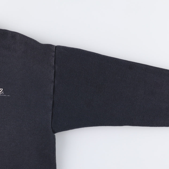 Vintage 1980'S Harley-Davidson floral and rose print sweatshirt, made in the USA, size L, women's. cotton black type Vintage Second Hand