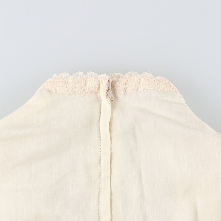 Vintage 1970'S Gunne Sax Jessica maxi-length, long-sleeved flared dress, women's size XS unclear ivory Vintage Second Hand