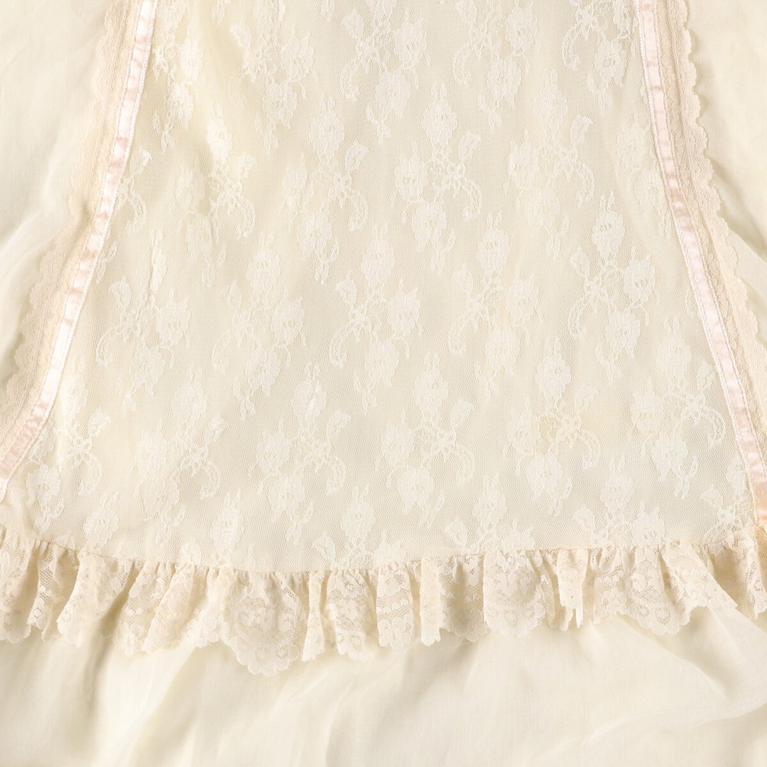 Vintage 1970'S Gunne Sax Jessica maxi-length, long-sleeved flared dress, women's size XS unclear ivory Vintage Second Hand