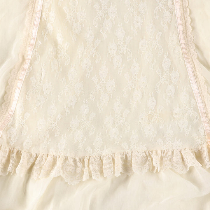 Vintage 1970'S Gunne Sax Jessica maxi-length, long-sleeved flared dress, women's size XS unclear ivory Vintage Second Hand