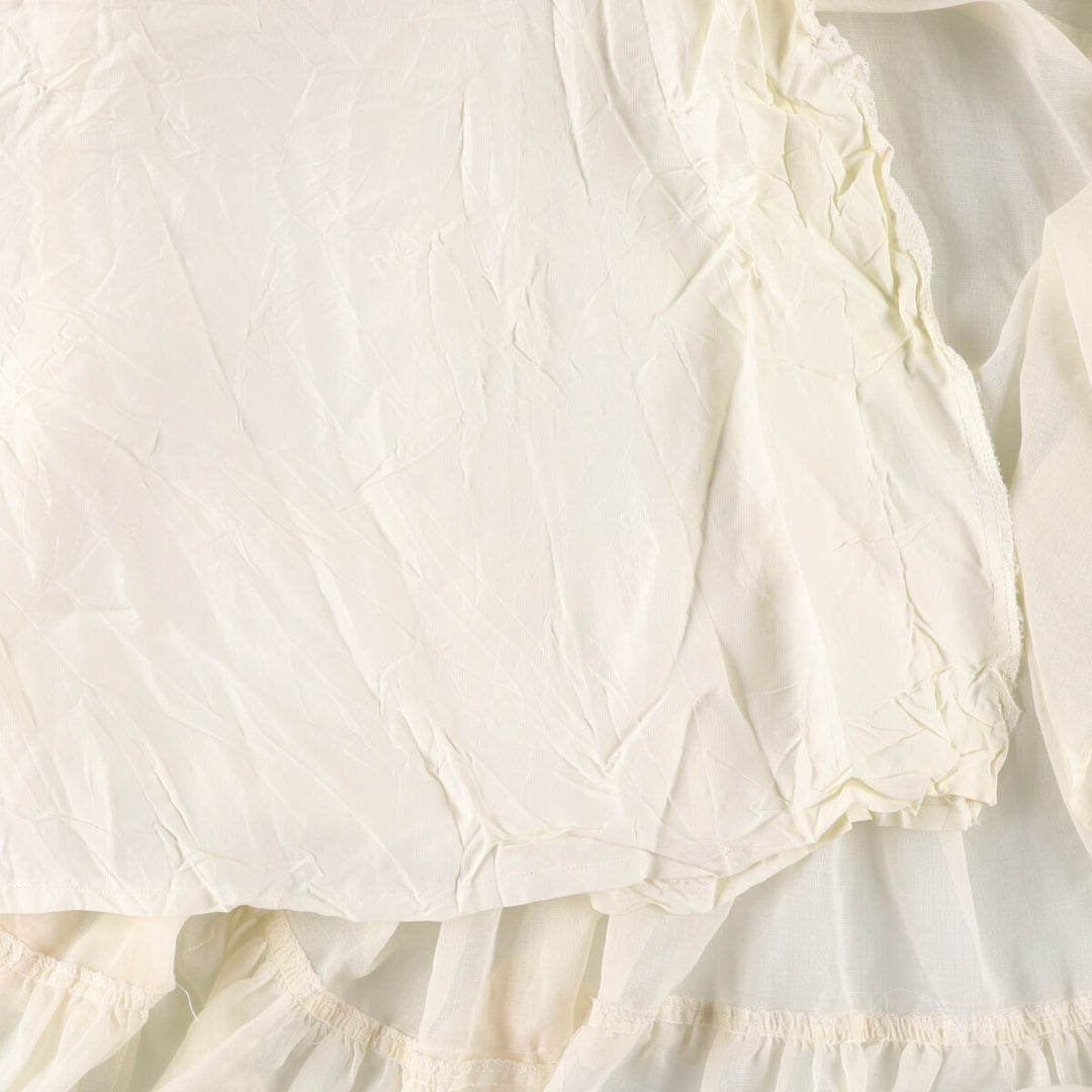 Vintage 1970'S Gunne Sax Jessica maxi-length, long-sleeved flared dress, women's size XS unclear ivory Vintage Second Hand