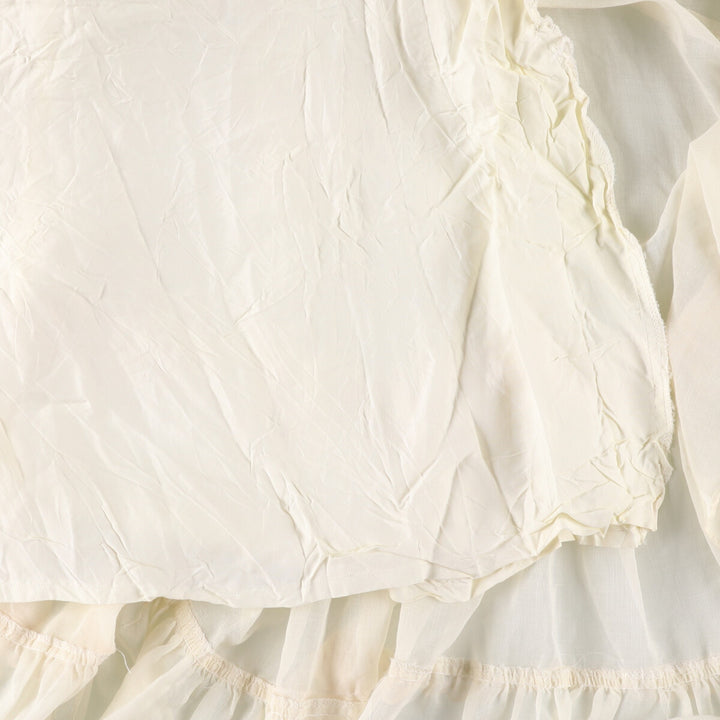 Vintage 1970'S Gunne Sax Jessica maxi-length, long-sleeved flared dress, women's size XS unclear ivory Vintage Second Hand