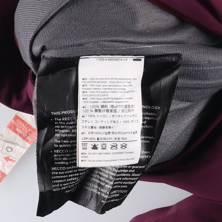 Arc'teryx GORE-TEX Nylon Parka, Women's, Size M Nylon purple type Vintage Second Hand