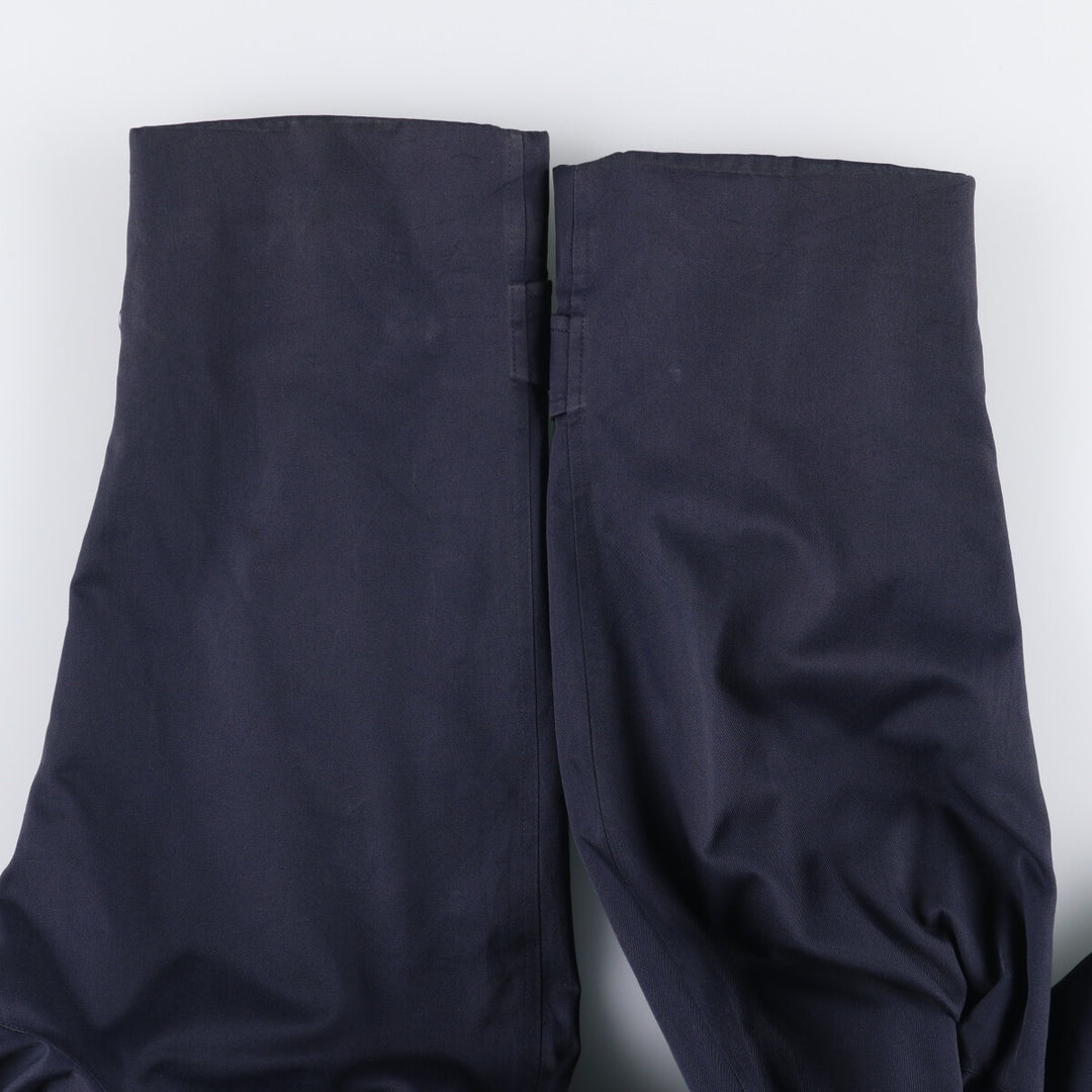 1990'S Burberry Balmacaan Coat, Made in England, Women's Size L cotton navy blue type Vintage Second Hand