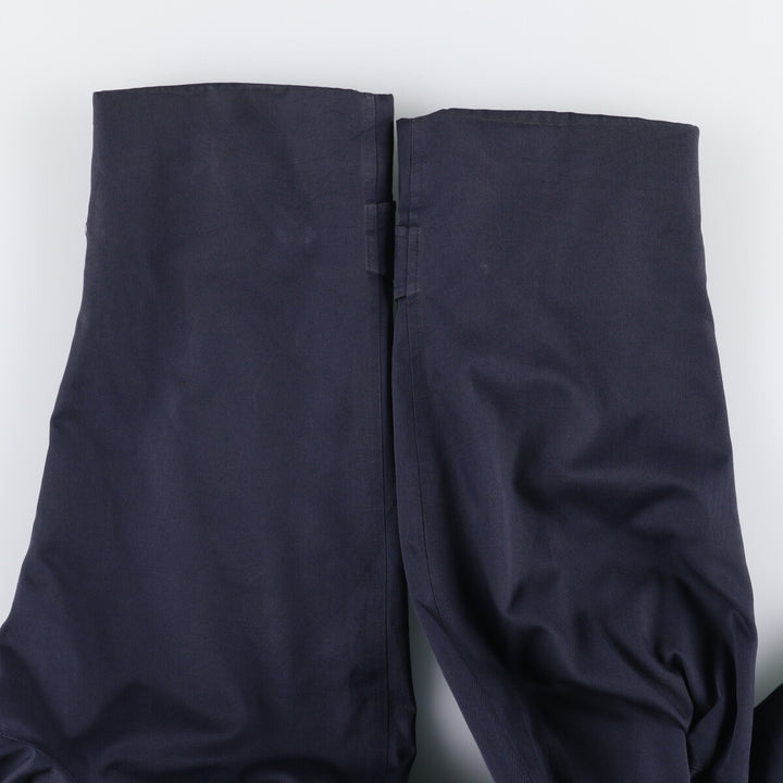 1990'S Burberry Balmacaan Coat, Made in England, Women's Size L cotton navy blue type Vintage Second Hand