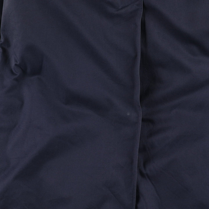 1990'S Burberry Balmacaan Coat, Made in England, Women's Size L cotton navy blue type Vintage Second Hand