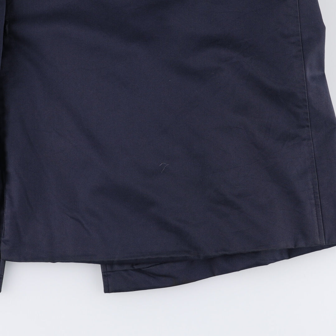 1990'S Burberry Balmacaan Coat, Made in England, Women's Size L cotton navy blue type Vintage Second Hand