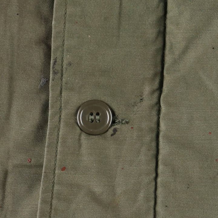 Authentic 1980'S US Navy A-2 Military Deck Jacket, Made in USA, Large (1942-1944), Men's Size L, Vintage Nylon Khaki type Vintage Second Hand