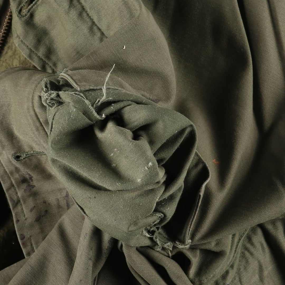 Authentic 1980'S US Navy A-2 Military Deck Jacket, Made in USA, Large (1942-1944), Men's Size L, Vintage Nylon Khaki type Vintage Second Hand